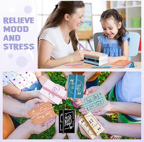 Miniatura 6 de Fulmoon Bloc de notas inspiradores, regalos a granel, regalos de agradecimiento a los empleados, diarios motivacionales, bolígrafos de tinta negra