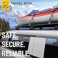 Vista 6 de AUGO Correas de amarre suaves – capacidad de carga de 1,500 libras y resistencia a la rotura de 4,500 libras – paquete de 6 – bucles para asegurar