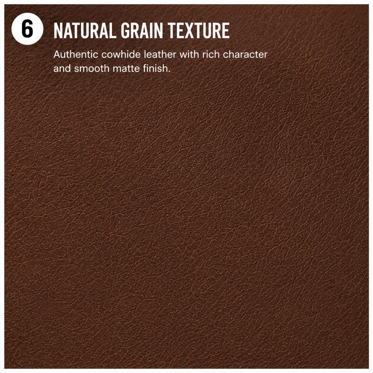 Mosor Burnished Top Grain Leather for Leather Crafts 1.3mm to 1.5mm Thick Leather Compatible for Making Wallets Belts Bags and Artisan Projects (Dark Brown) (12x12 Inch) 4