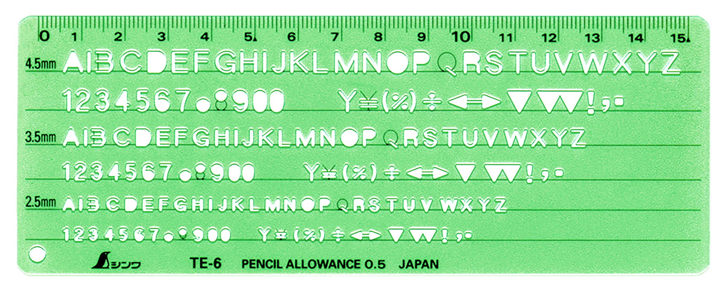 Amazon.co.jp: シンワ測定(Shinwa Sokutei) テンプレート 英数字
