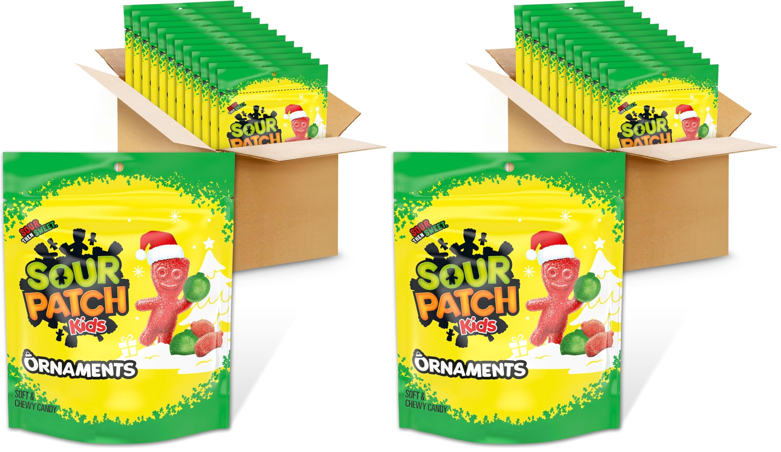 Sour Patch Kids 12 Count (Pack of 2) / Lime,Green,Red / 1 Gummy Candy