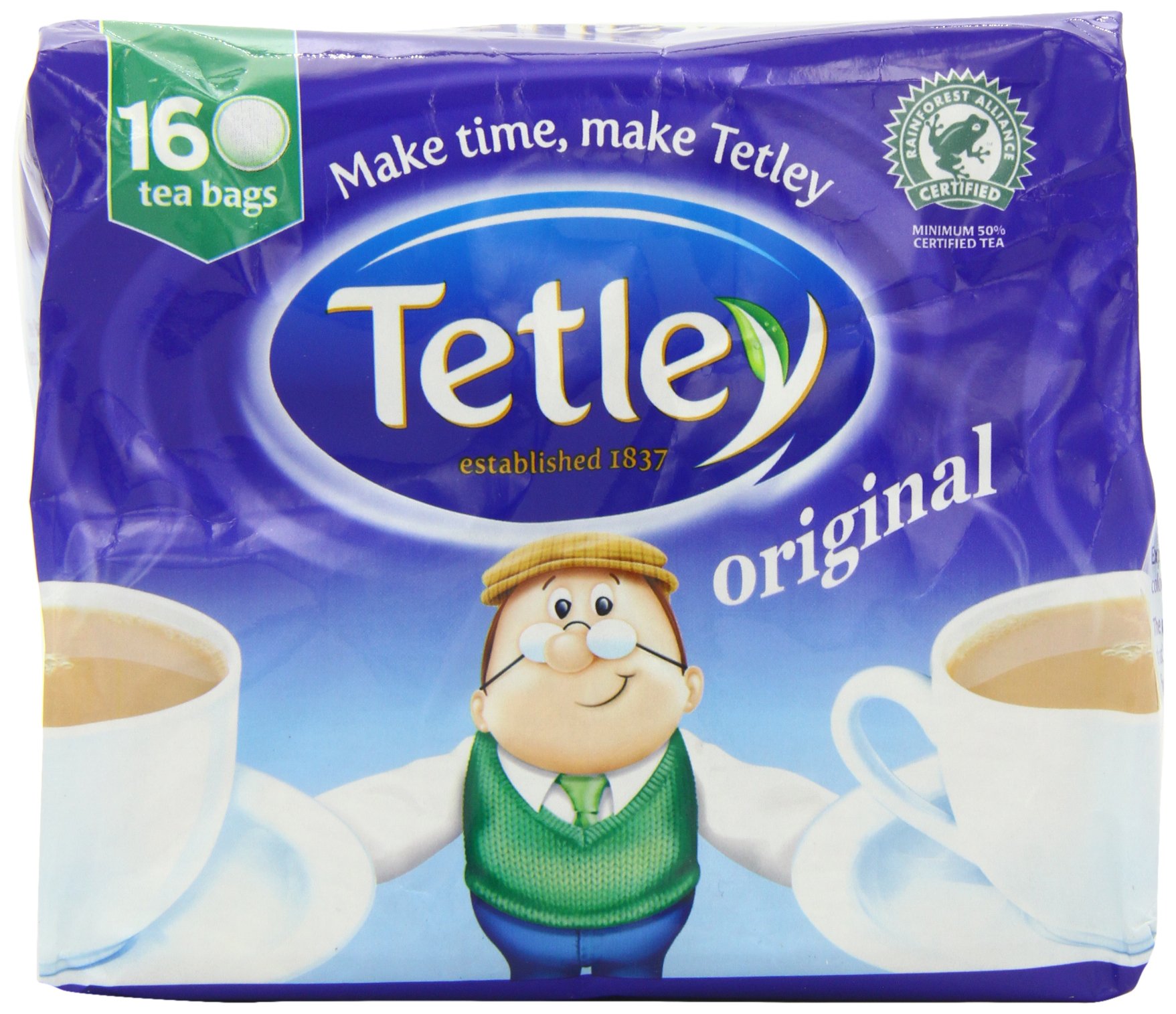 Tetley160 Teabags 500 G (pack Of 3, Total 480 Teabags)