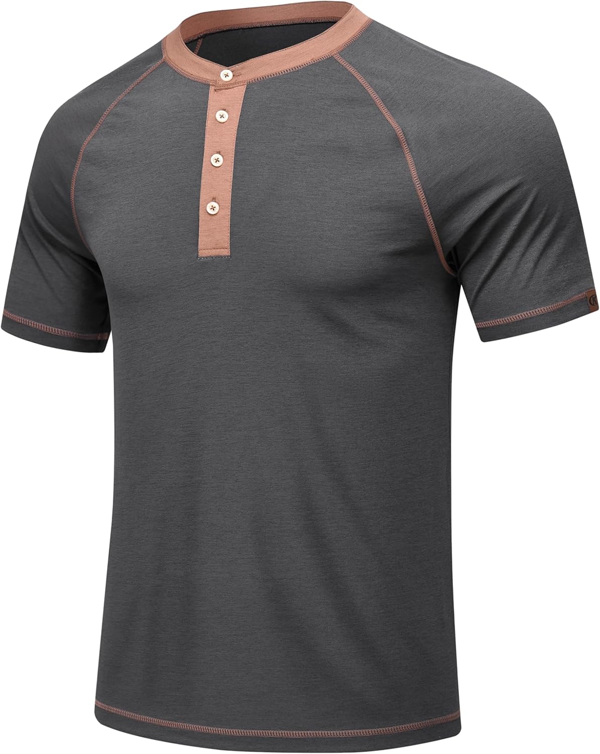 QPNGRP Men’s Henley Shirts Short Sleeve Cotton...
