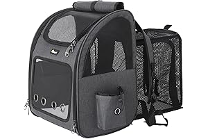 HOOPET Cat Backpack Carrier: Expandable Travel Companion for Your Furry Friend