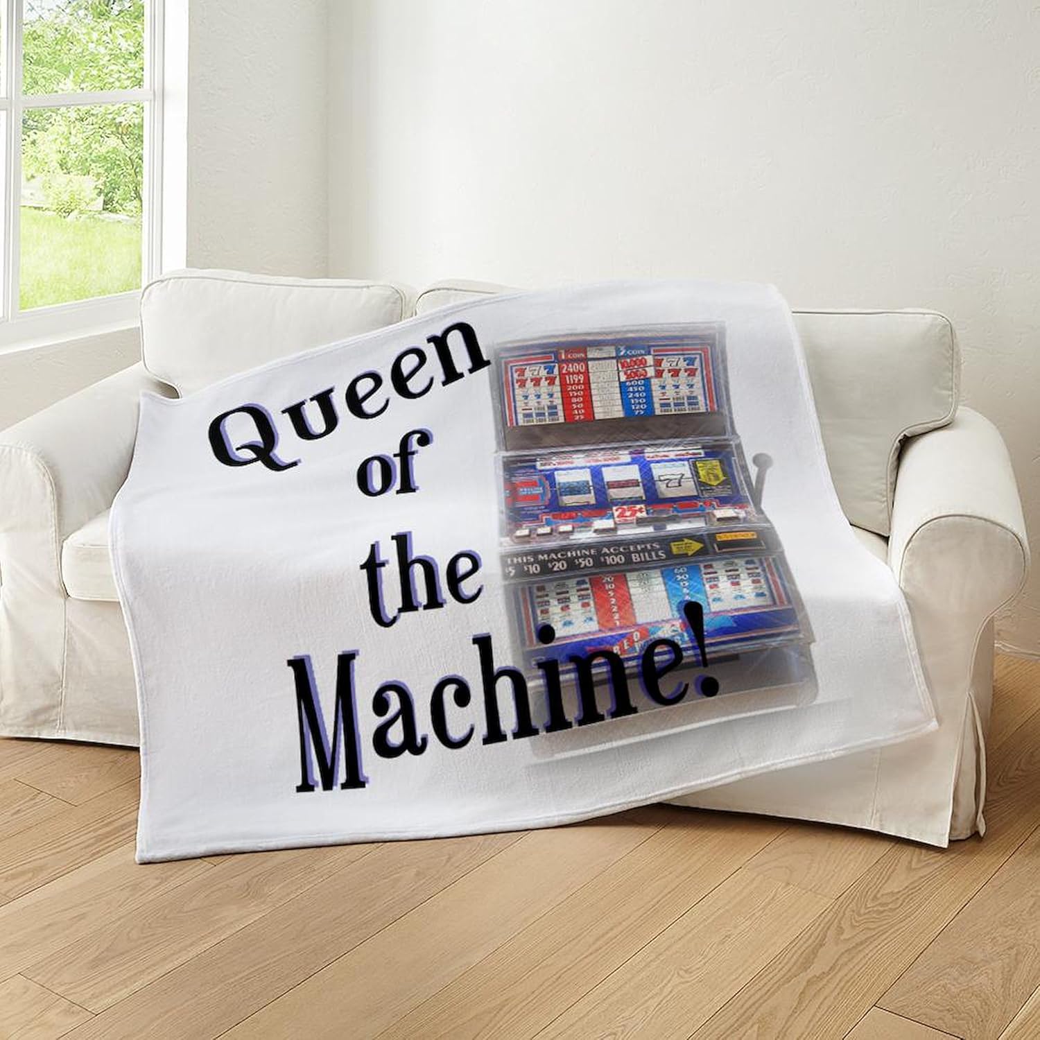 CafePress Queen of The Machine Throw Blanket Super Soft Fleece Plush Throw Blanket, 60"x50"