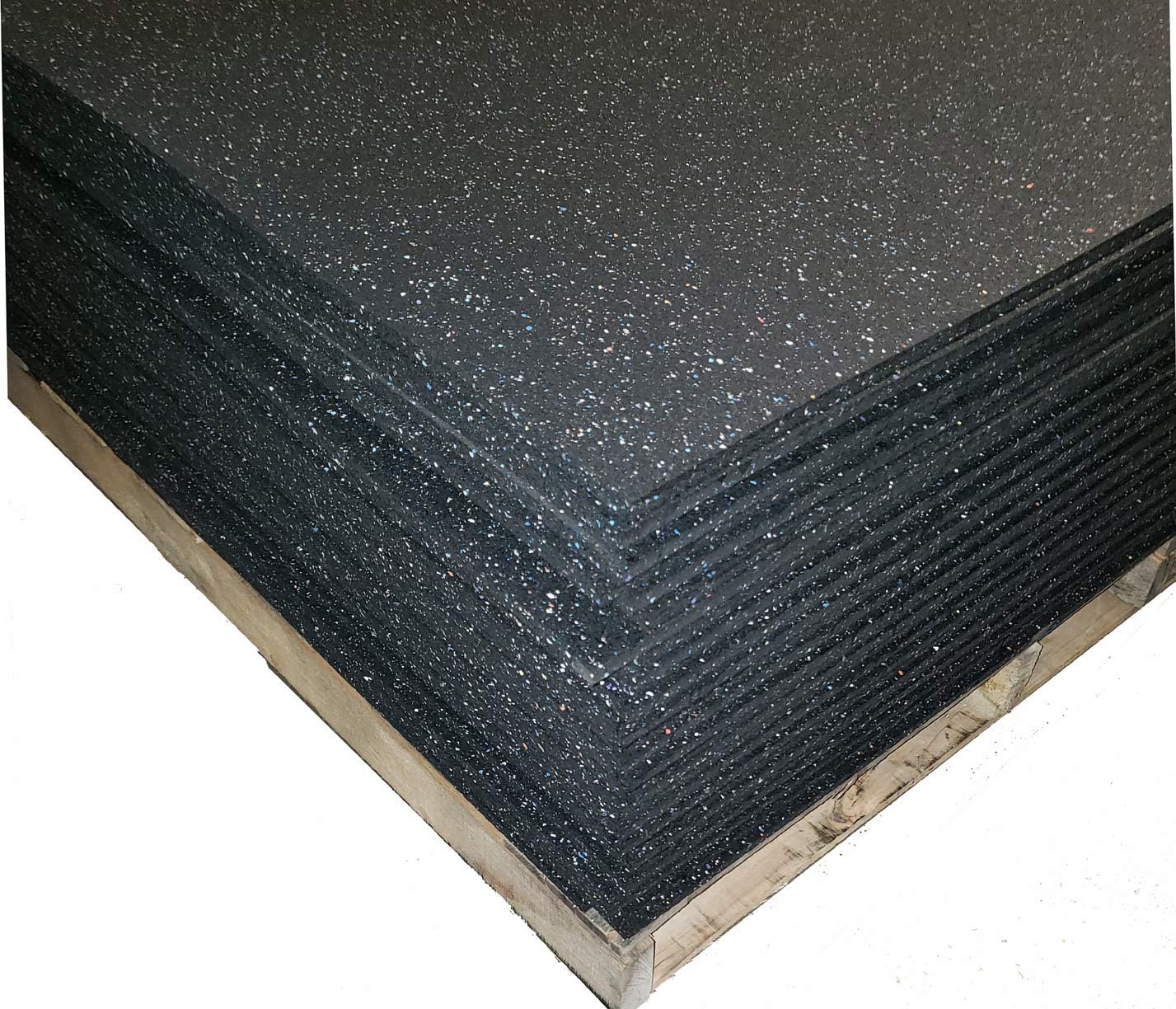 American Made Thick Rubber Gym Flooring 1/2" Thick 48" x
