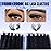TOOCHUNAG Fluff Lash Clusters Thick Volume Individual Lashes 14-20mm Cluster Eyelash Extensions D Curly Long Eyelash Clusters for DIY Dramatic Lash Extension at Home