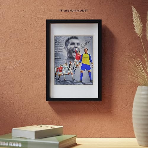 Miniatura 4 de Ikonic Fotohaus Cristiano Ronaldo - Mentalidad motivacional para el éxito Believe You are the Best Soccer Superstar - Póster impreso con autógrafo,