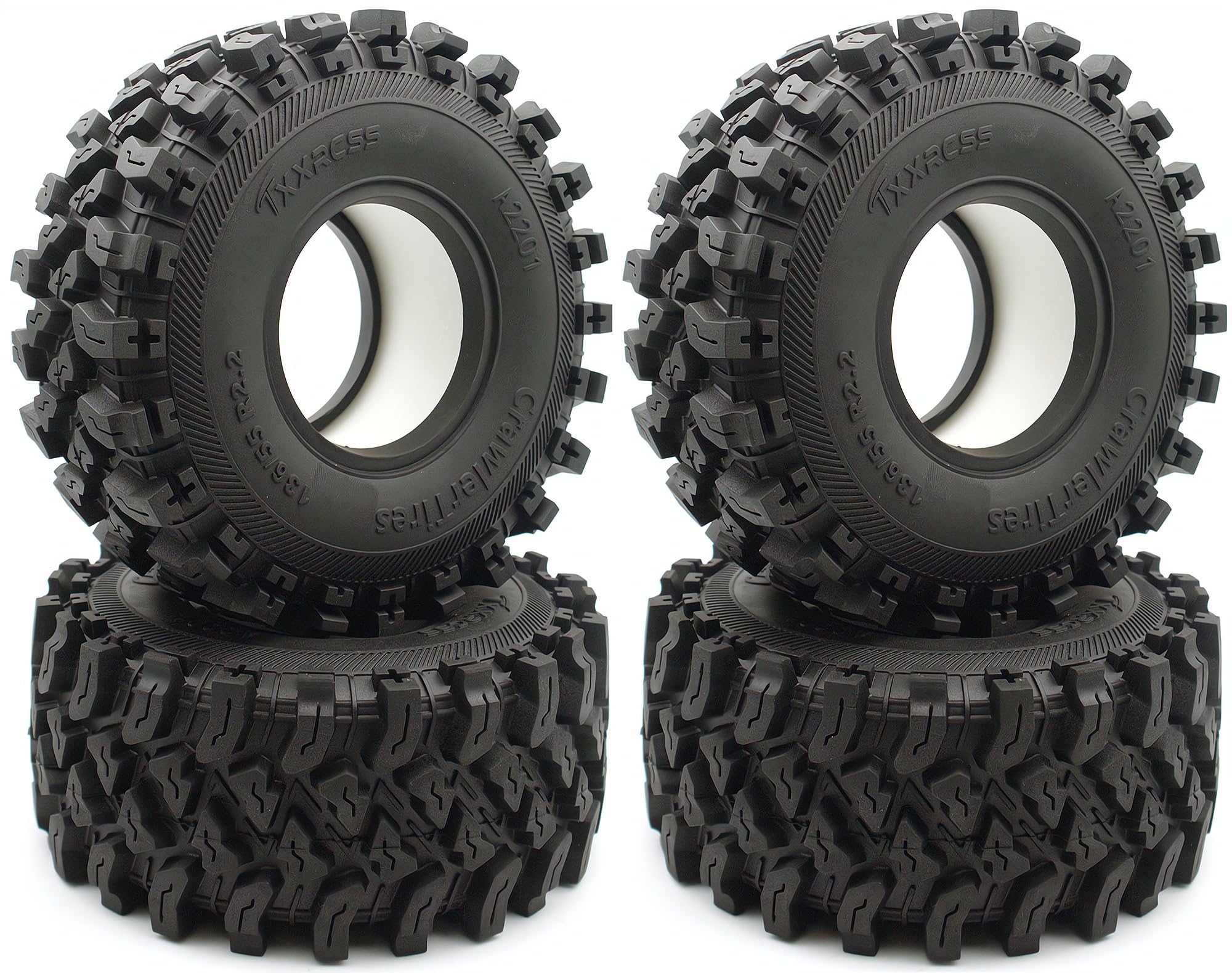 Amazon.co.jp: TxxRcss 2.2 クローラータイヤ 136mm/5.35インチ