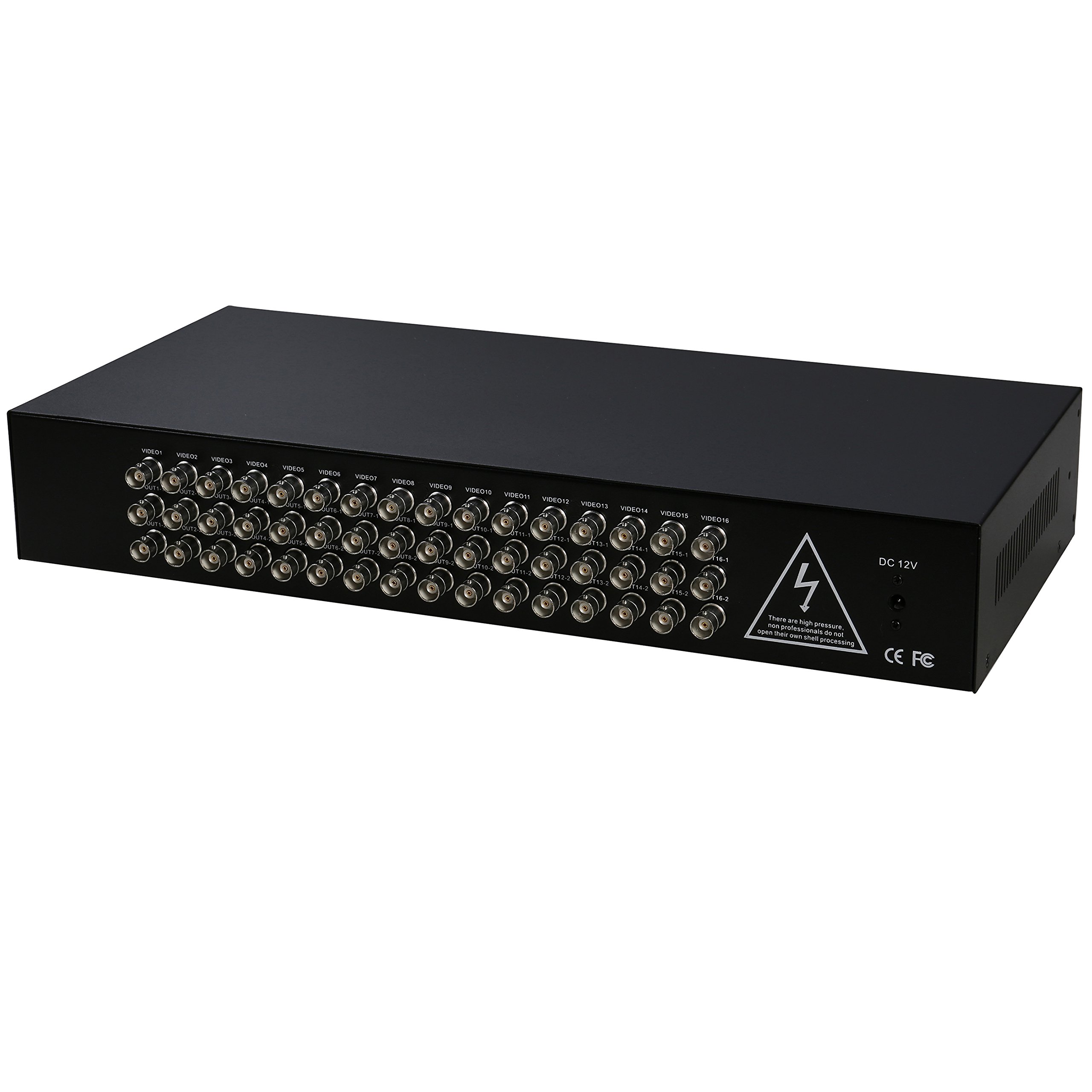 Uhppote - Splitter/distributore/amplificatore video HD AHD/CVI/TVI, con connettore coassiale BNC