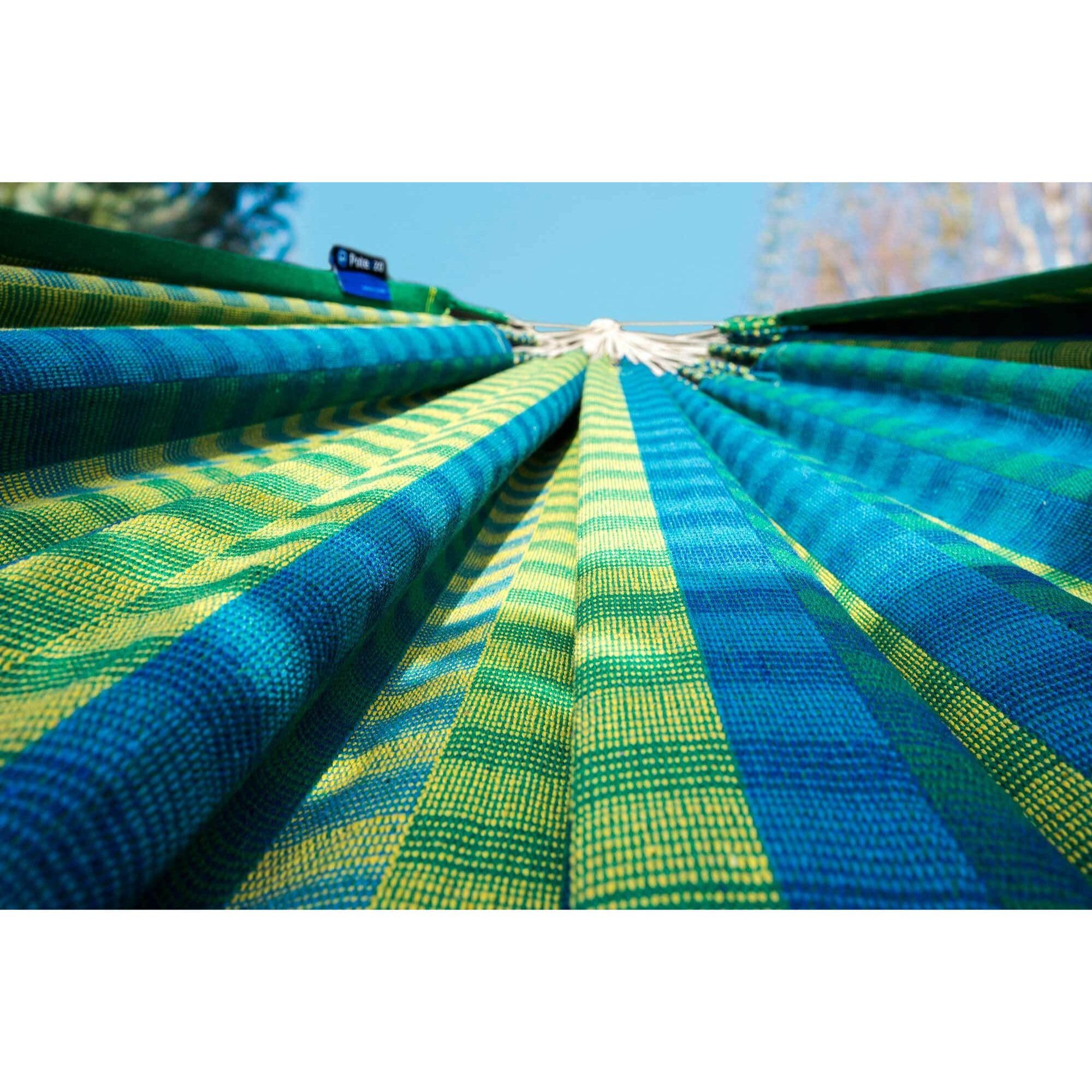 Potenza Amaca Doppia da Giardino in Cotone 230x160 cm – XXL Amaca Portatile Resistente Fino a 200 kg, per 2 Persone, Grande Superficie di Riposo, Ideale per Esterno, Terrazza, Campeggio o Balcone