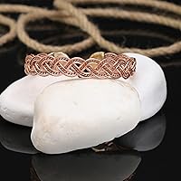 Vista 21 de Handmade Elegant Copper Bracelet for Women - Pure Copper Bracelet for Pain Relief and Stress Relief - Adjustable Entwisted Copper Bracelet to Fit