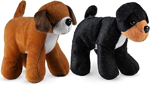 Miniatura 3 de Bedwina Cachorros de peluche – Paquete de 6 animales de peluche de 6 pulgadas de alto, varios cachorros y lindos cachorros de peluche, surtido de
