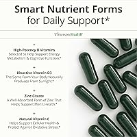 Vista 5 de Multivitamínico para hombres – Multivitamínicos y multiminerales esenciales para hombres 60 cápsulas líquidas con vitamina B12, A, D, C, zinc