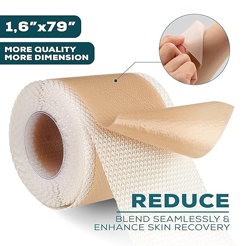 Miniatura 7 de Hojas de silicona para cicatrices  Cinta de cicatriz de silicona  Cinta de cicatriz para cicatrices quirúrgicas  Tiras de silicona para eliminación