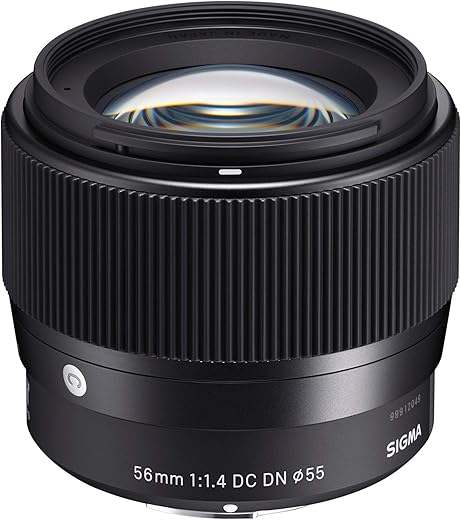 Sigma 56mm f/1.4 DC DN Contemporary Lens for Canon EF-M Mount (Black)