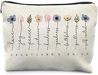 Bolsa de Maquillaje de la Biblia de Flores
