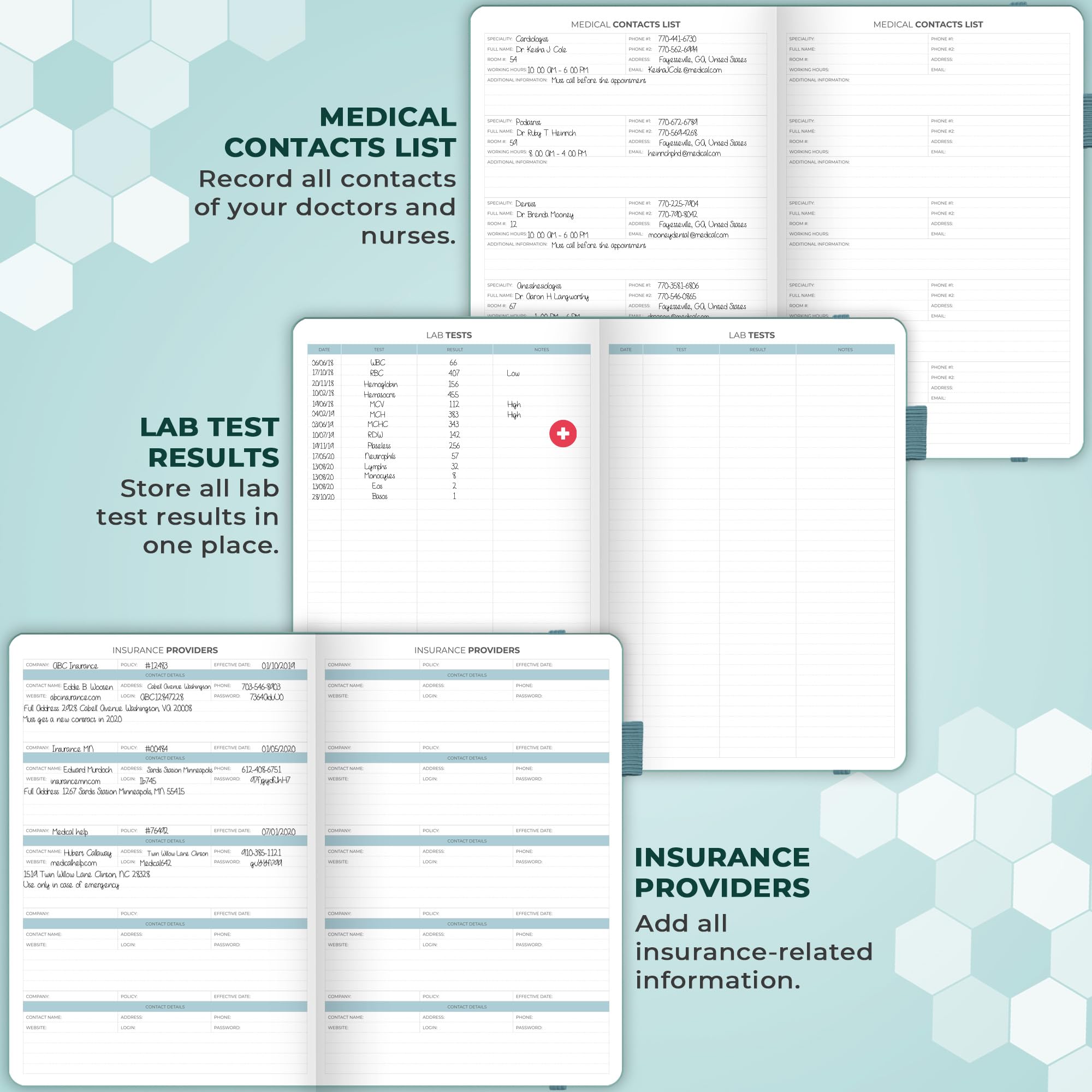 Clever Fox Medizinischer Planer 12 Monate - Medizinisches Notizbuch, Gesundheitstagebuch, Wellness-Tagebuch & Logbuch zur Verfolgung der Gesundheit - Self-Care Medical Journal - 12 Monate, undatiert