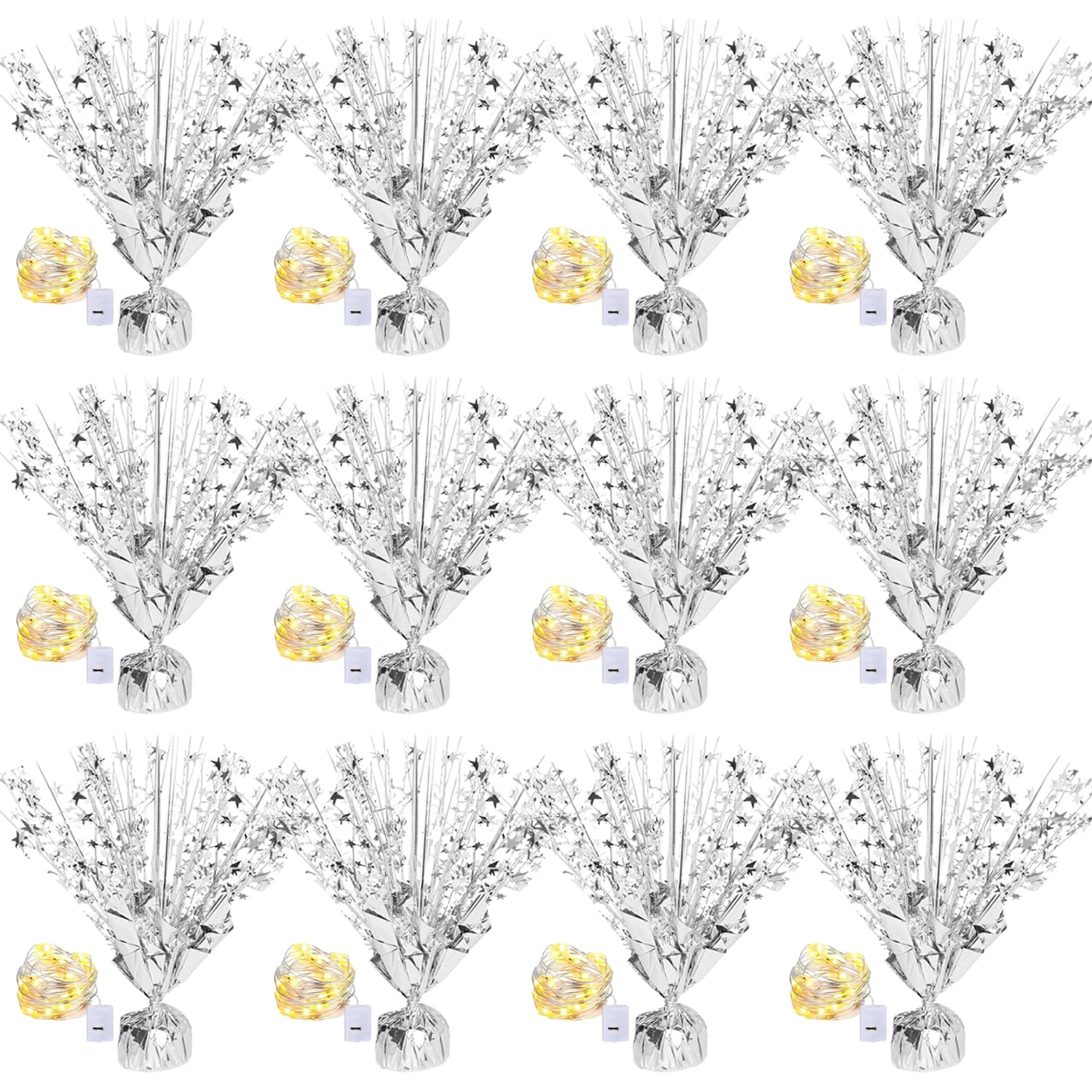 Photo 1 of 12 Pack Metallic Foil Spray Table Centerpiece Decoration