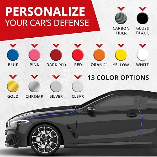 Miniatura 5 de All-Fit Automotive - Protector de borde de puerta de automóvil  Adorno de borde universal DIY para prevenir arañazos y golpes  Adorno de borde