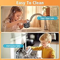 Vista 4 de 15.2oz Kids Vacuum Insulated Food Jar – 316 Stainless Steel Soup Thermo for Hot Food – Leakproof Wide Mouth for School, Kids, Teens & Adults (Black)