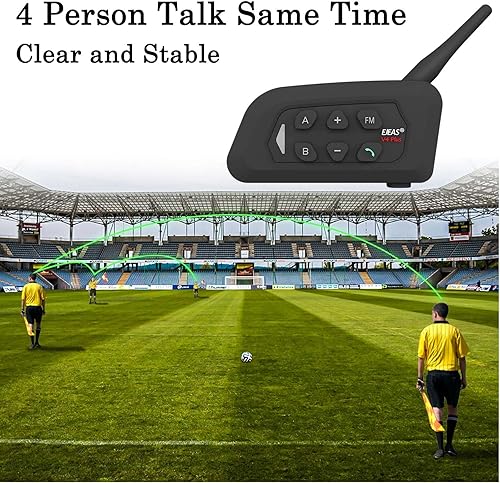 Miniatura 2 de Referee Communication System Sets, V4C Plus Referee Headsets with USB C Interface Right Earpiece for Volleyball Official Football Coach Crews Soccer