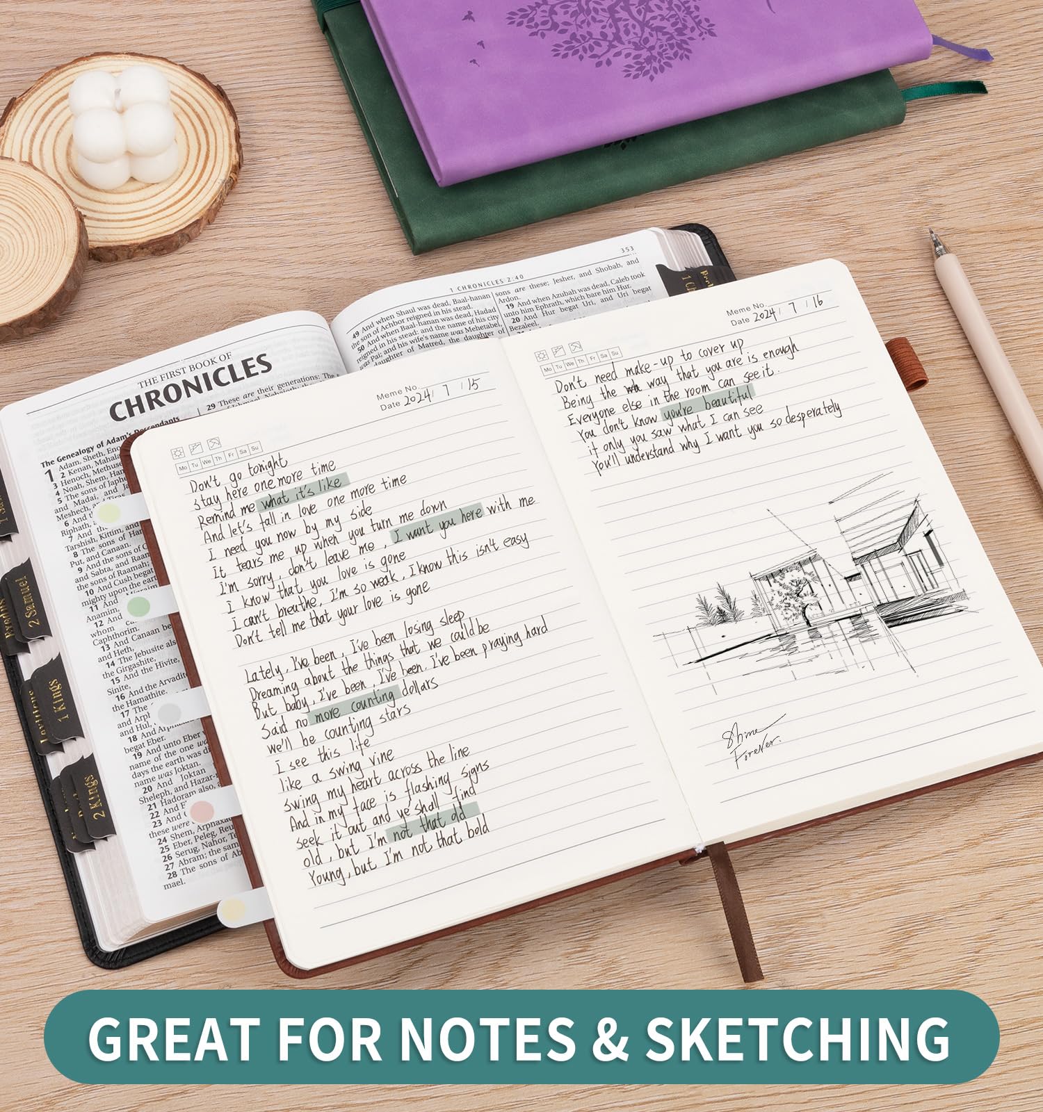 Confezione da 6 quaderni a righe per donne e uomini, A5, con copertina rigida in pelle per scrivere, 200 pagine di carta spessa, diario giornaliero per lavoro, scuola, prendere appunti, affari, viaggi