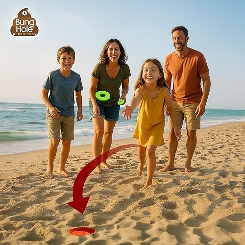 Miniatura 5 de Juego de Cornhole portátil para la playa, juego ligero de Cornhole al aire libre para niños y adultos, juego de mini Cornhole con bolsas de