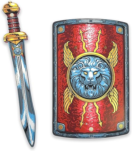 Liontouch Espada y escudo legionario romano  Juego de juguetes de combate históricos para niños jugar como soldado en la antigua Roma  Armas seguras