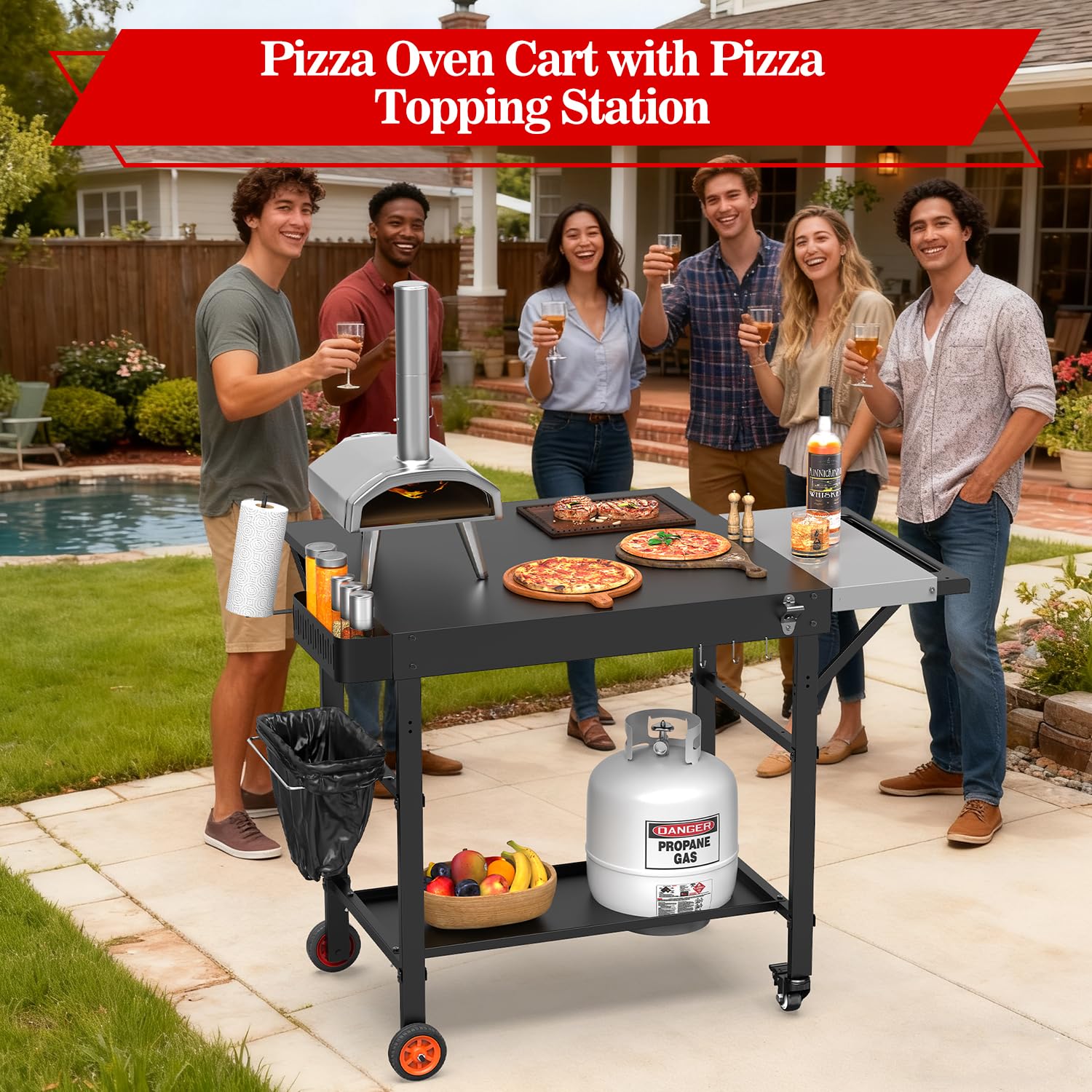 Amazon.com: AOKEMAi Grill Table for Pizza Ovens, Ninja Pizza Oven