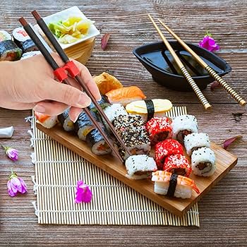 Amazon.com: 5 Pieces Reusable Chopsticks Helpers Training