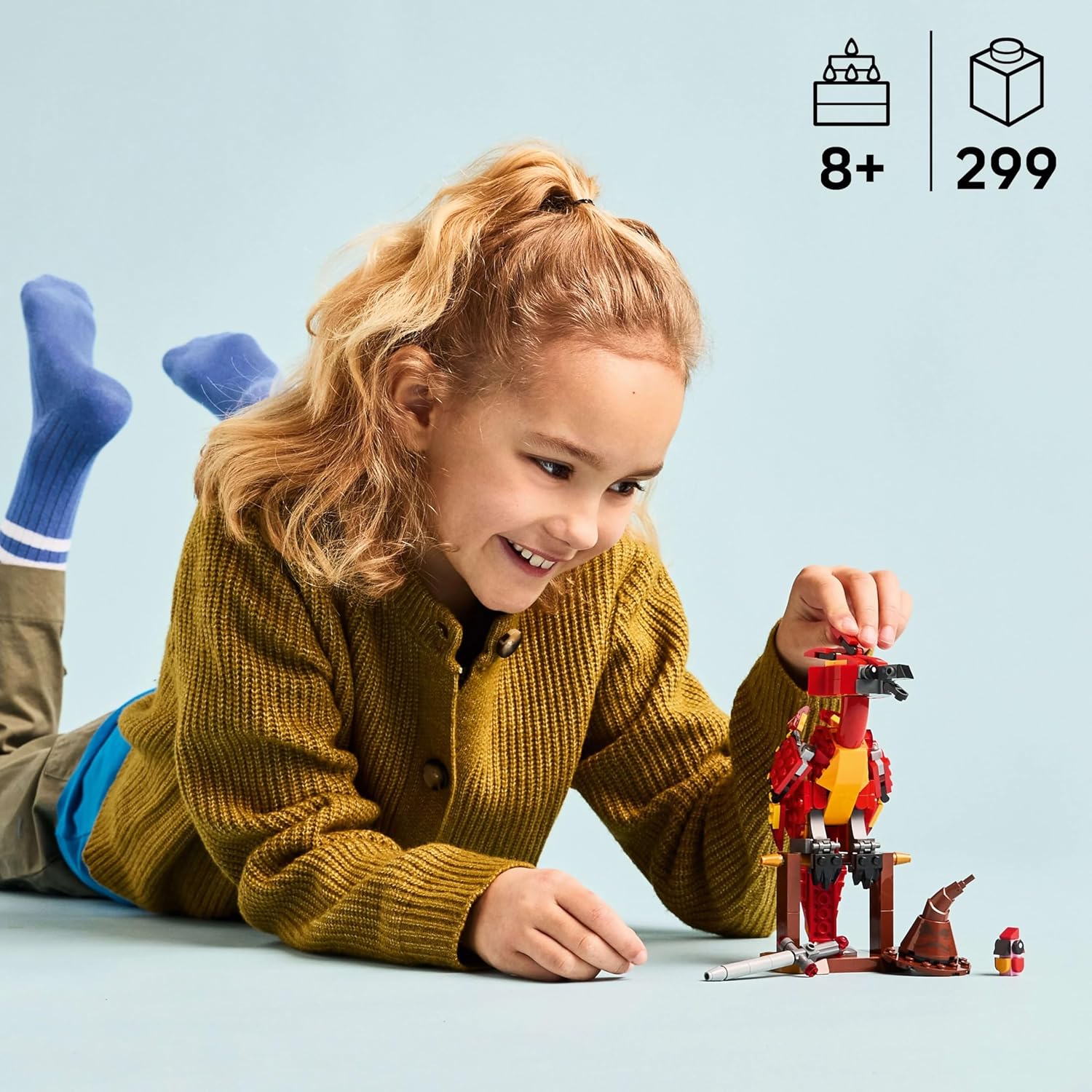 Lego 76448 Harry Potter Fawks: Dumbled Door, Phoenix Toy, Birthday, Present, Blocks, Girls, Boys, Children, 8, 9, 10, Elementary School, Harry Potter Goods, Animal, Creature, Mother, Father