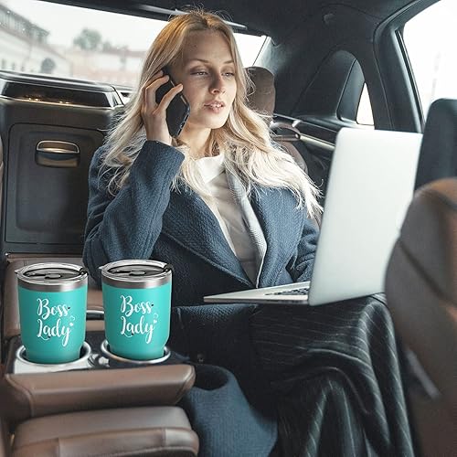 Miniatura 7 de Gtmileo Regalos de jefa para mujer, vaso de viaje aislado de acero inoxidable para jefa, regalos para el día de la jefa, regalos de Navidad, regalos