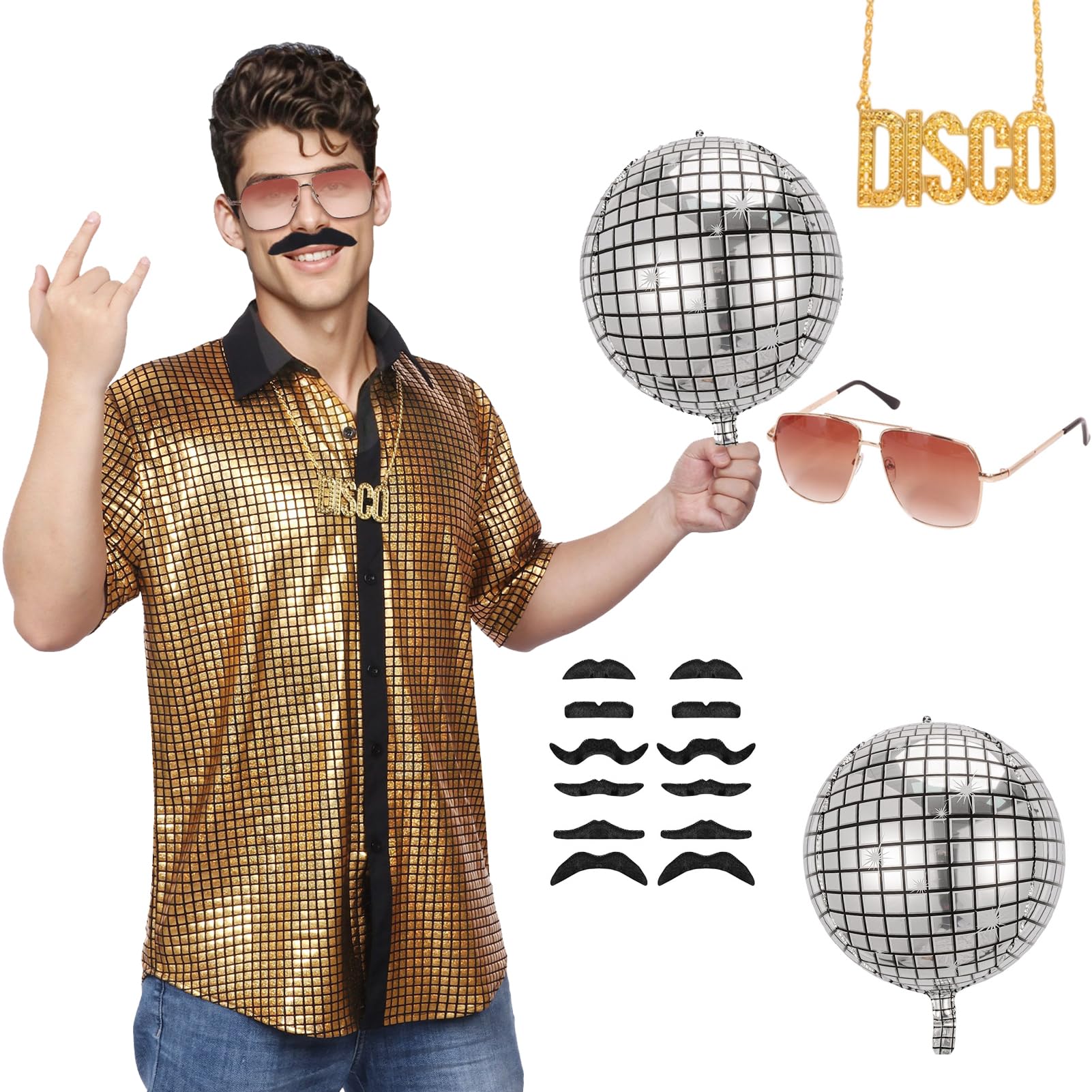 strapless open back dress 70s Disco Man Costume Groovy Music Mens Male Fancy Dress Party Outfit –  Kingdom Fancy Dress