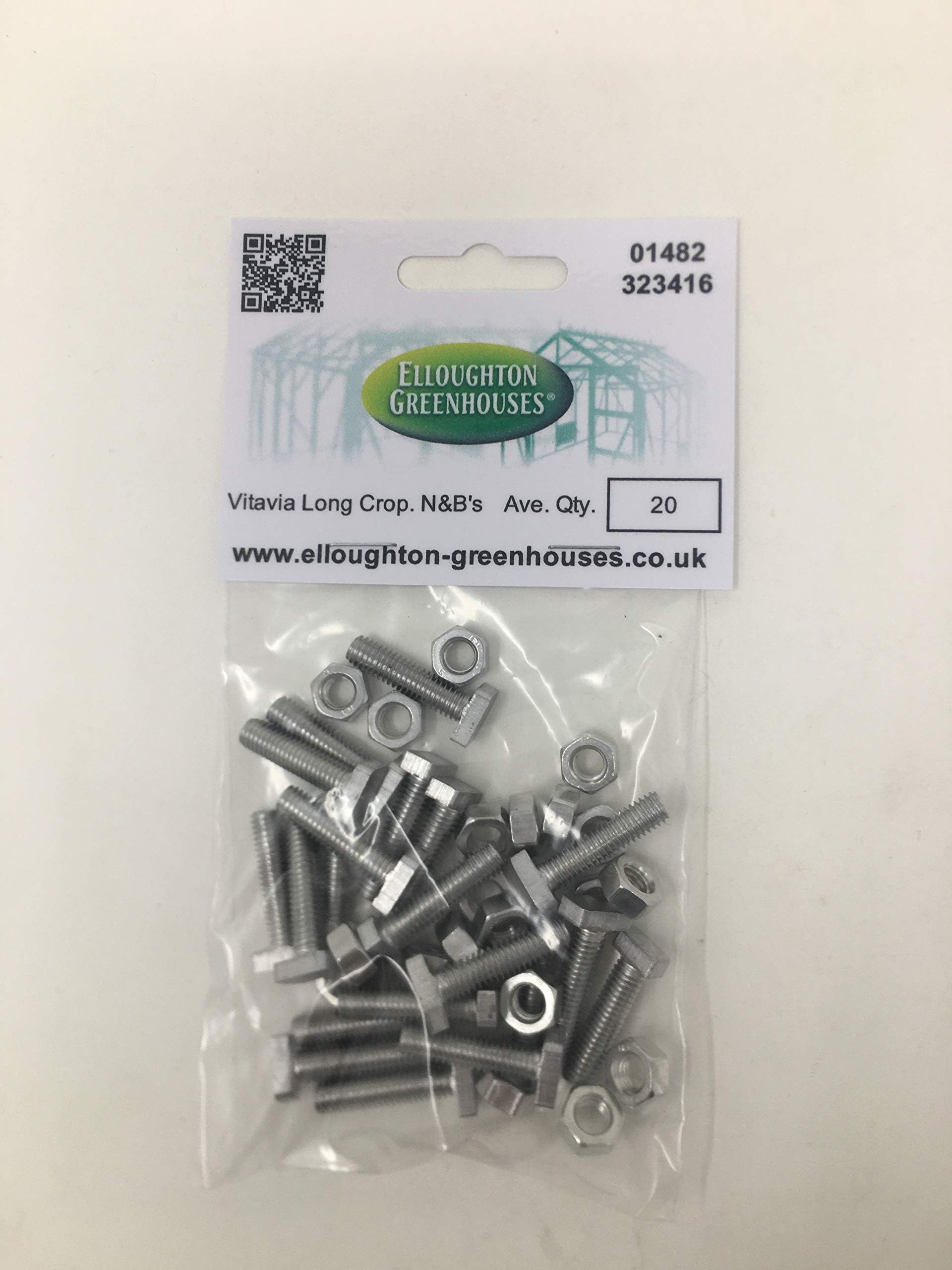 GREENHOUSE EXTRA LONG CROPPED HEAD BOLTS & NUTS PACK OF 15 Amazon