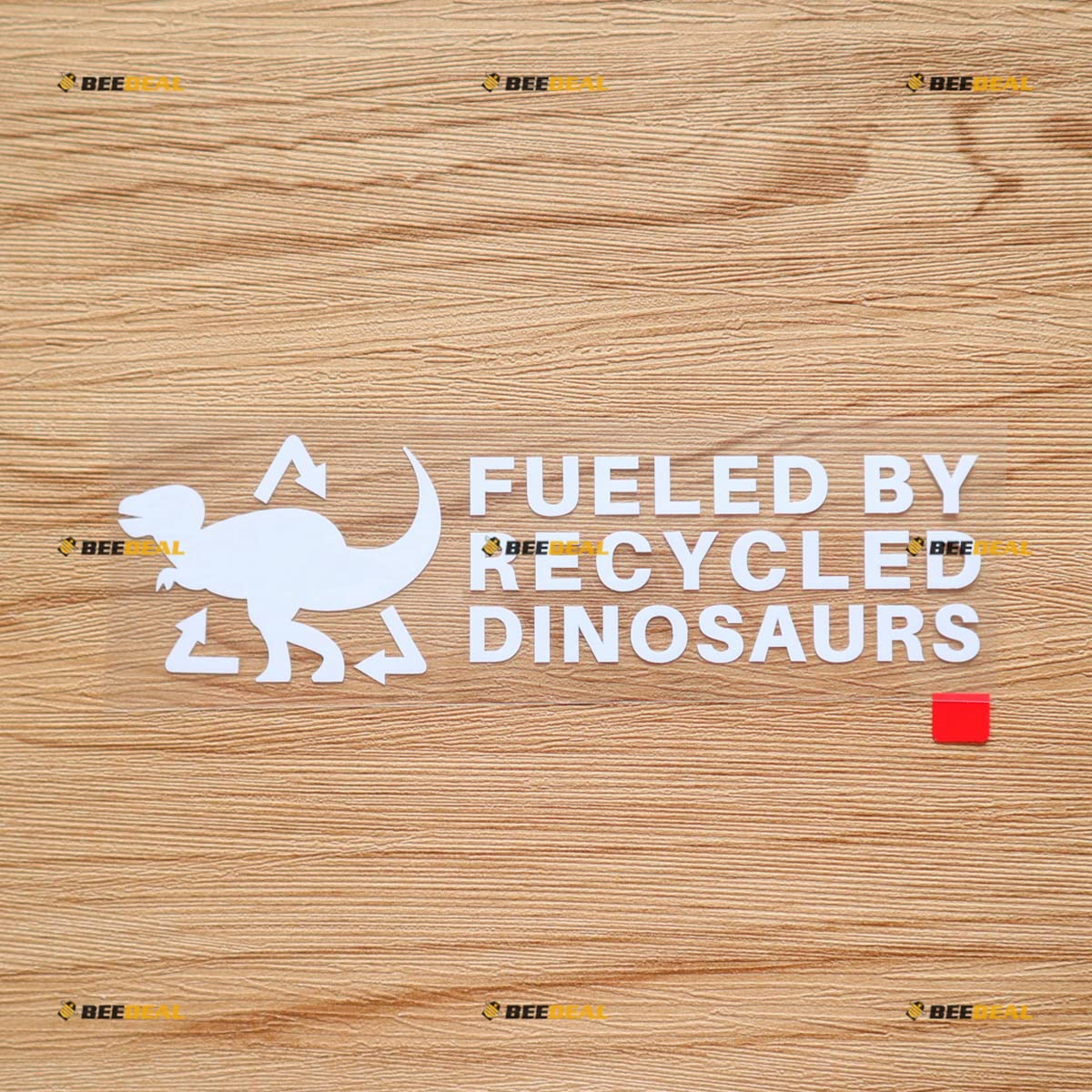 Fueled By Recycled Dinosaurs Vinyl Decal, Recycle Dino Fuel Decal, Di - Foto 10