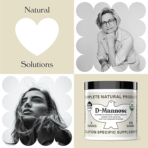 Miniatura 4 de Complete Natural Products Polvo orgánico de D-manosa - 2000 mg (0.07 oz) - Sin OMG - Apto para veganos - Lavado y tratamiento del tracto urinario -