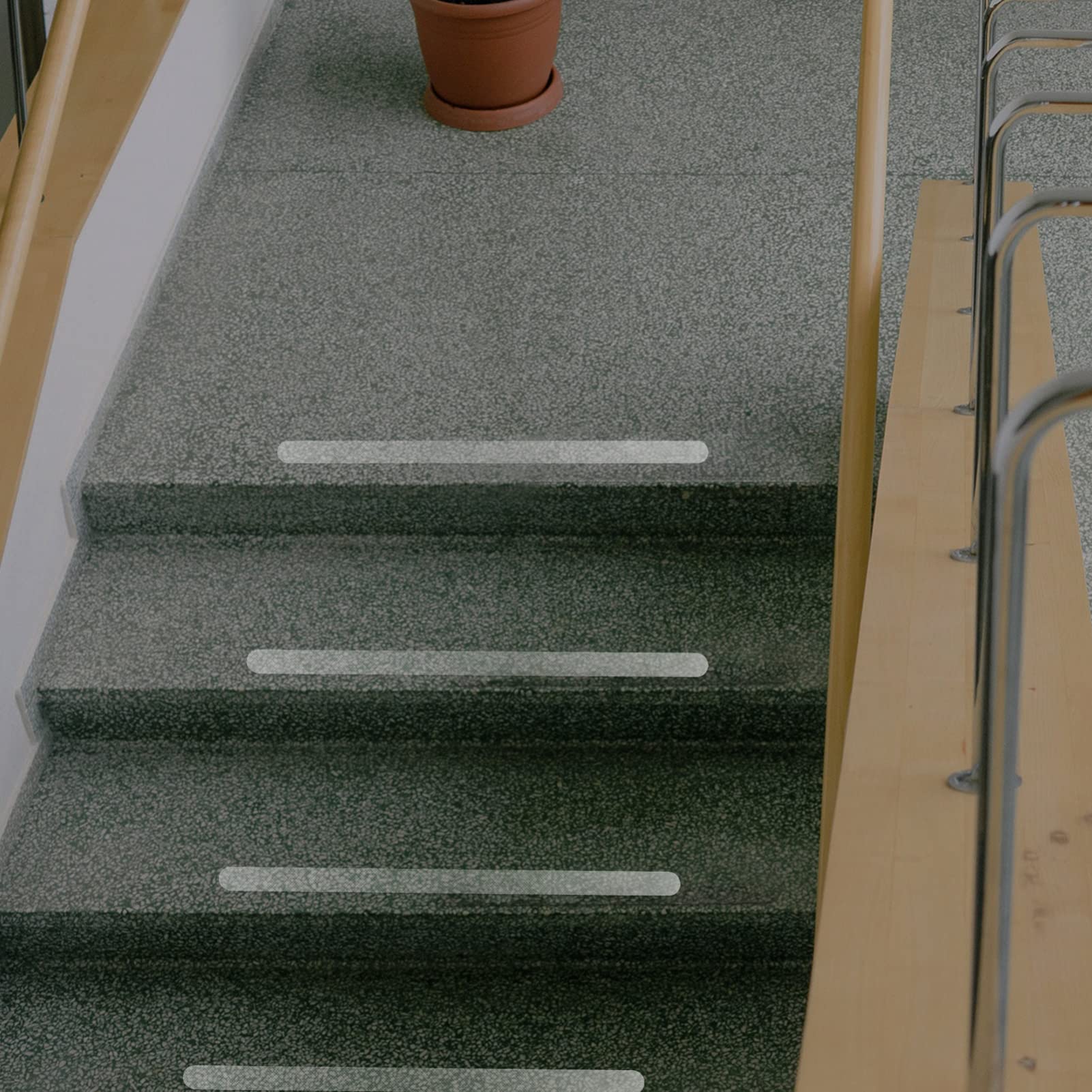 Cabilock 12pcs Non-Slip Bathtub Stickers Anti-Skid Floor Decals for Bathroom Peva Adhesive Strips Easy Installation for Showers Pools Stairs and Treads