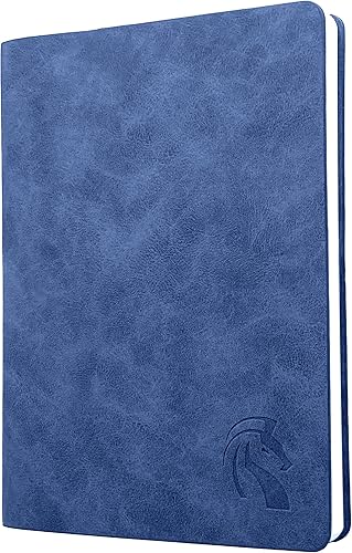 LeStallion Cuaderno azul marino oscuro  Diario azul de 120 GSM compatible con pluma estilográfica  210 páginas numeradas, contenido de la tabla