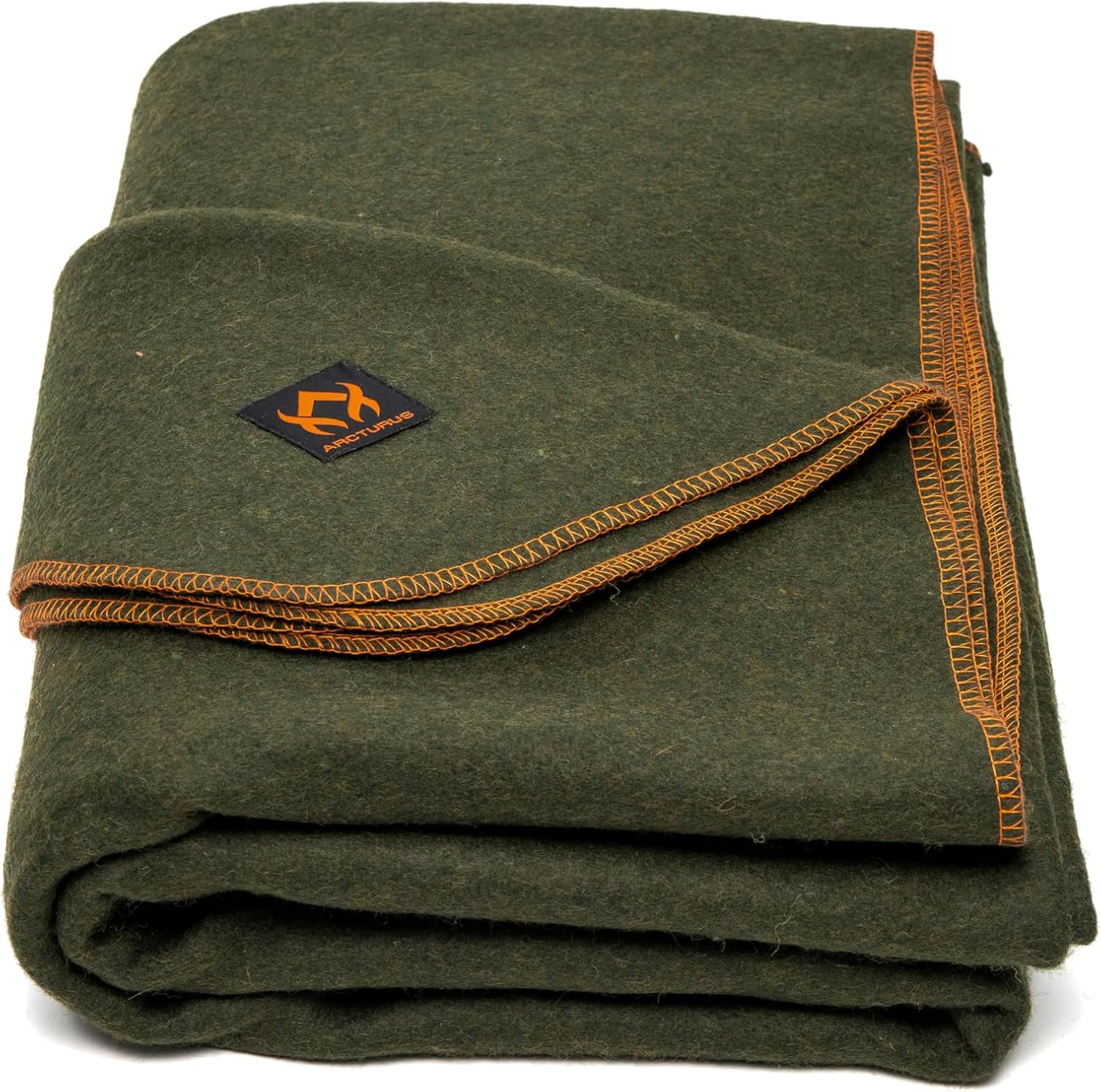 Arcturus Military Wool Blanket – Warm, Thick, Washable – Great for Outdoors, Camping, Stadium Blanket, Picnics, Travel – Car & Bushcraft Survival Kits