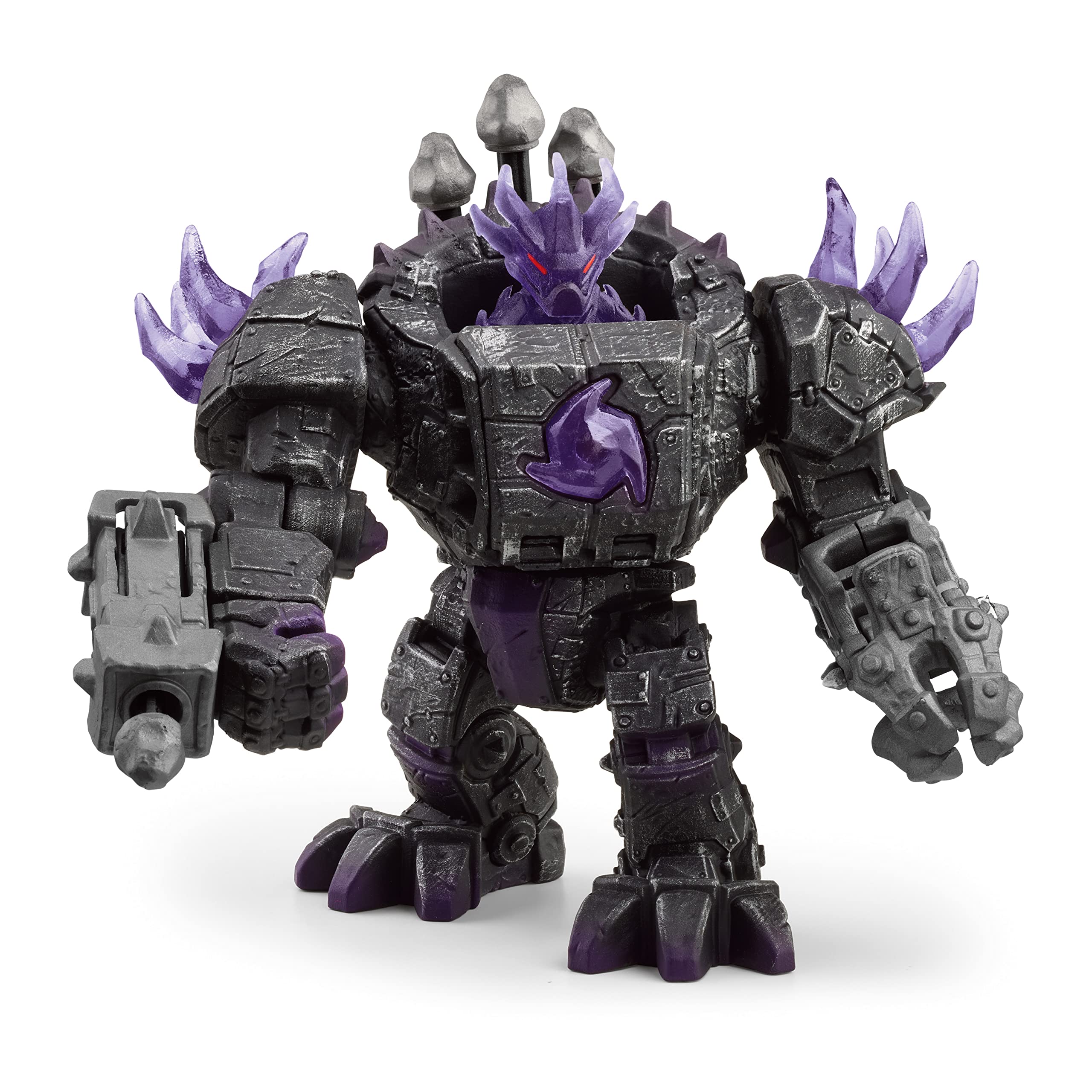 SCHLEICH ELDRADOR CREATURES | Robot Master delle Ombre 42557 con Mini Creature | Con funzione di tiro, vano segreto e busto rotante | Idea regalo per bambini da 7 anni in su | Set da 17 pezzi