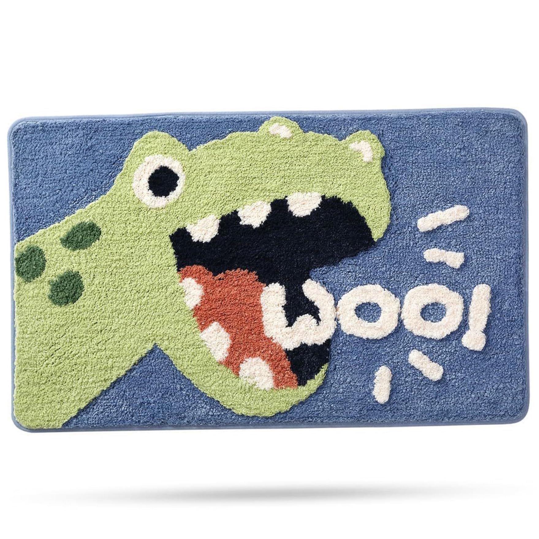 Alfombra de baño de dinosaurio para decorar el aseo infantil de forma divertida