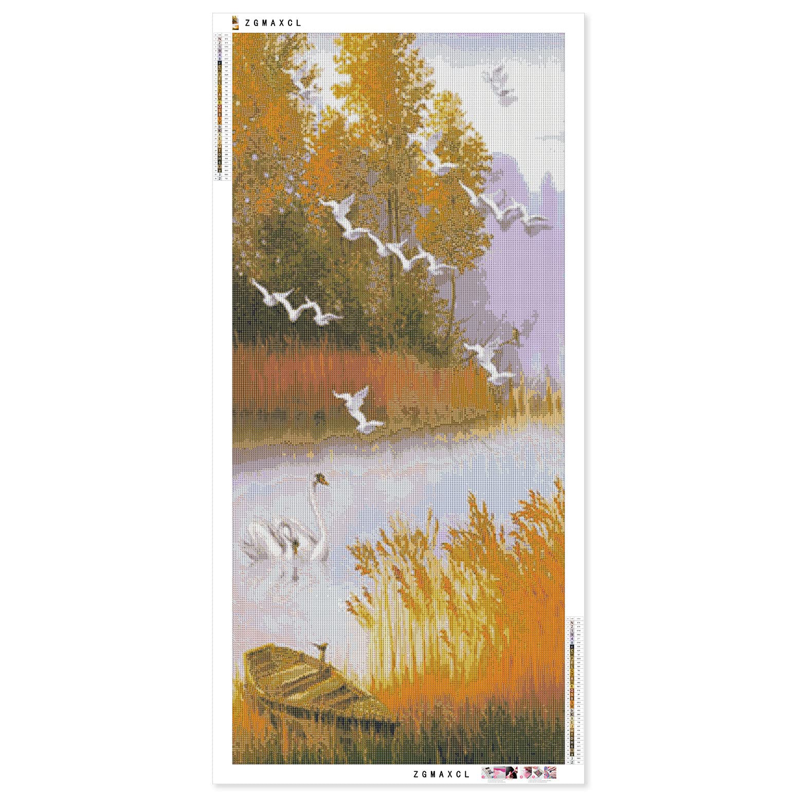 ZGMAXCL 5D Diamond Painting Kit Full Diamant Grote Schilderij Kruissteek Bergkristallen Wanddecoratie Familie Gouden Feniks 100x50cm ZGMAXCL 5D Diamond Painting Kit Full Diamant Grote Schilderij Kruissteek Bergkristallen Wanddecoratie Familie Gouden Feniks 100x50cm