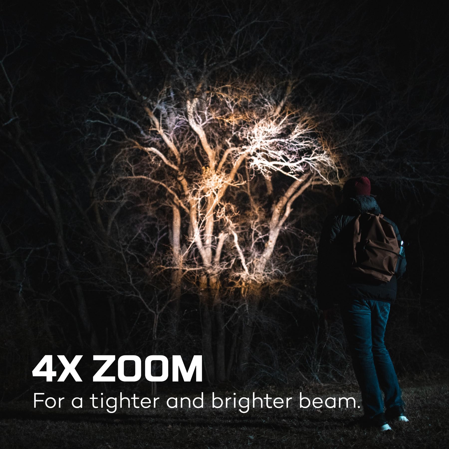 NEBO Newton 500 lumenów | Czarna wodoodporna latarka LED | Zasilana baterią AA z podstawą magnetyczną