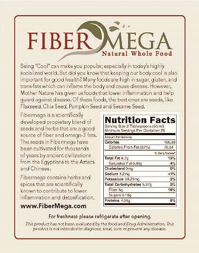 Miniatura 2 de Fibra prebiótica todo en uno y desintoxicación  Semillas orgánicas de lino y chía de primera calidad  Alivio del estreñimiento y la hinchazón  Fibra