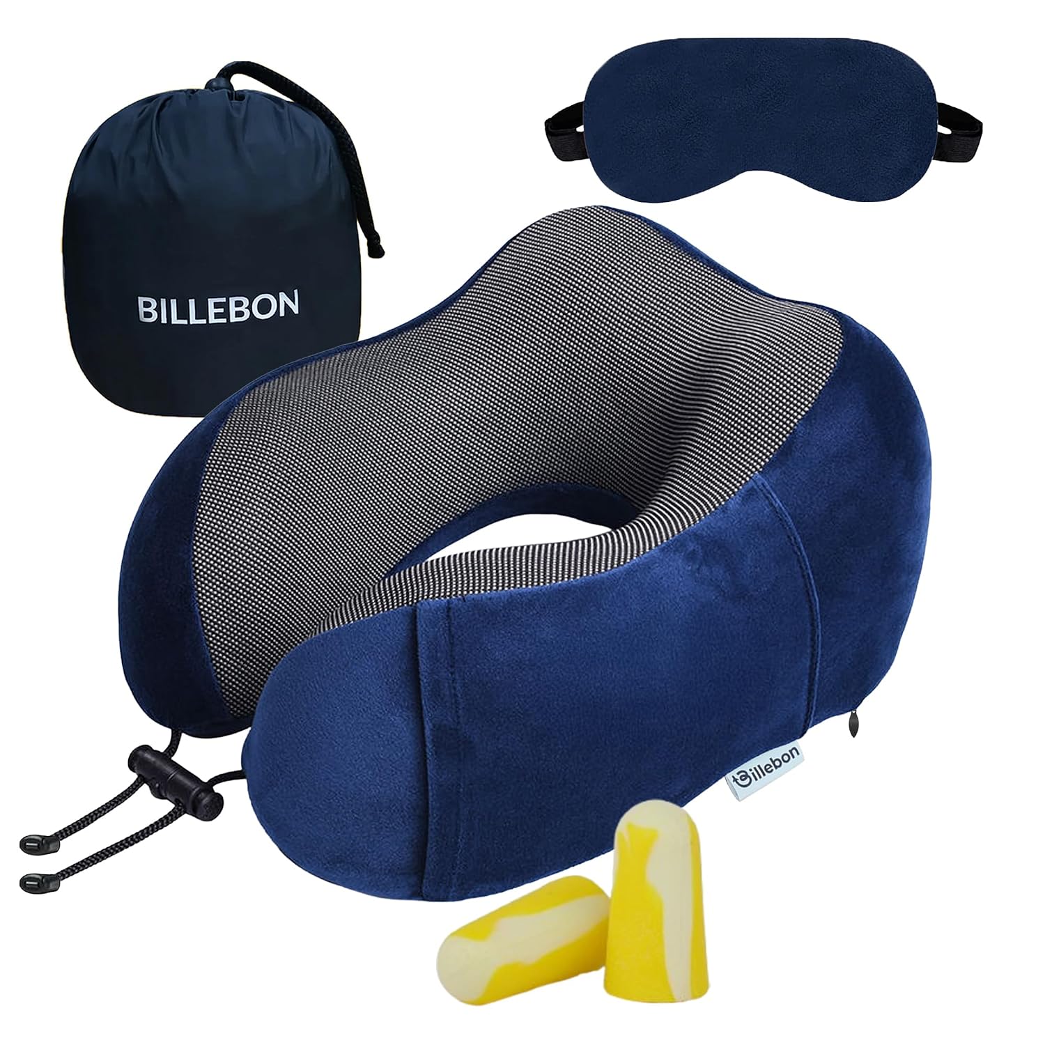 Billebon Neck Pillow for Travel – Comfortable Memory Foam Support, U-Shape Ergonomic Design, Portable for Flight Journeys,...