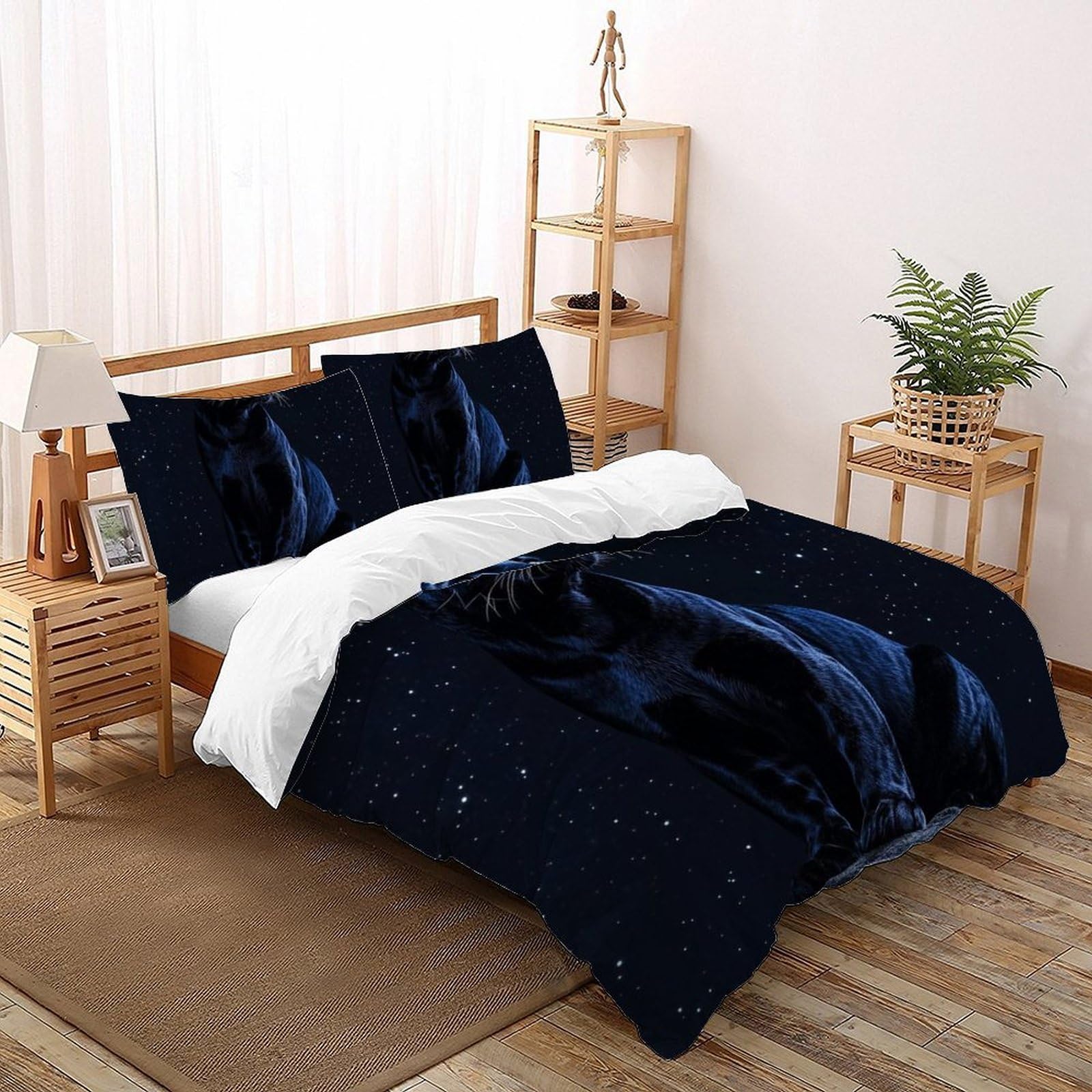 Housses de couette 3D enfants king 220x240 parure de lit 2 personnes douce