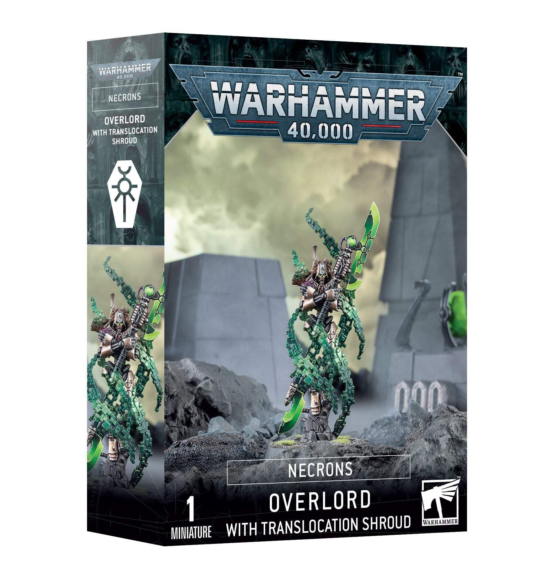 Games Workshop - Warhammer 40,000 - Necrons: Overlord + Translocation Shroud, Black