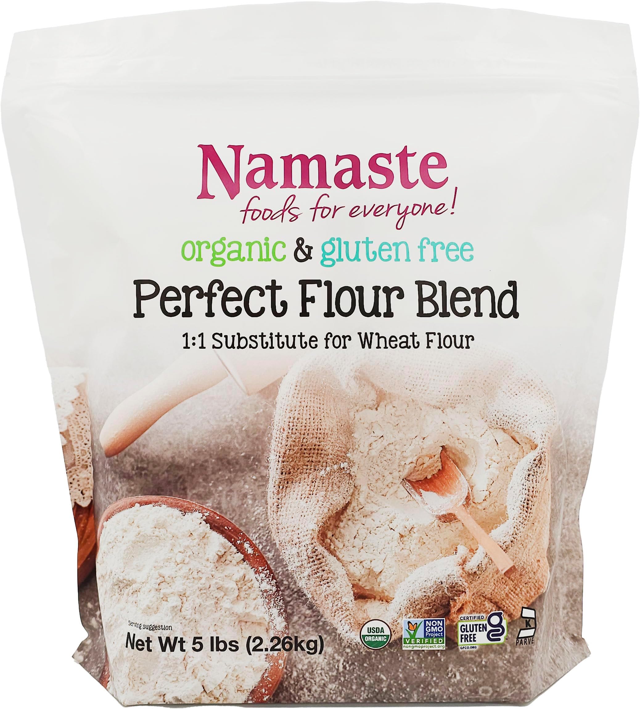 Namaste Foods Organic Perfect Flour Blend, Gluten, 5 lb