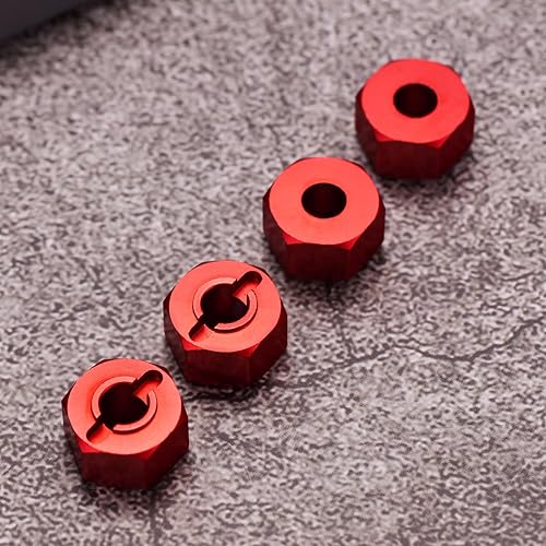 Miniatura 2 de Adaptador de cubo hexagonal de rueda de aleación de 0.472 in para 16207 16208 16209 16210 para H16BM H16GT H16DR H16 116 Series RC Car Upgrades Part